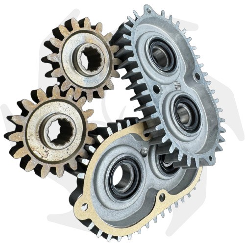 Kit ingranaggi trasmissione per trattorino Husqvarna McCulloch M155-107TC (2) Kit ingranaggi trasmissione per trattorino Husqvarna McCulloch M155-107TC - immagine 1