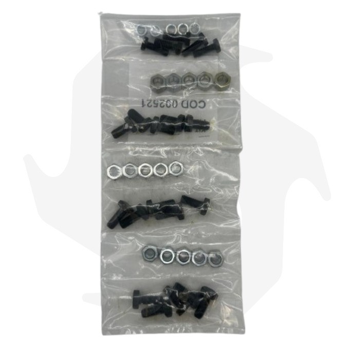 Kit viti e dadi con filetto sinistro per testine decespugliatore (2) Kit viti e dadi con filetto sinistro per testine decespugliatore - immagine 1