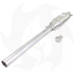 Marmitta in acciaio al titanio rivestita in alluminio tipo dritto piccola - immagine 2