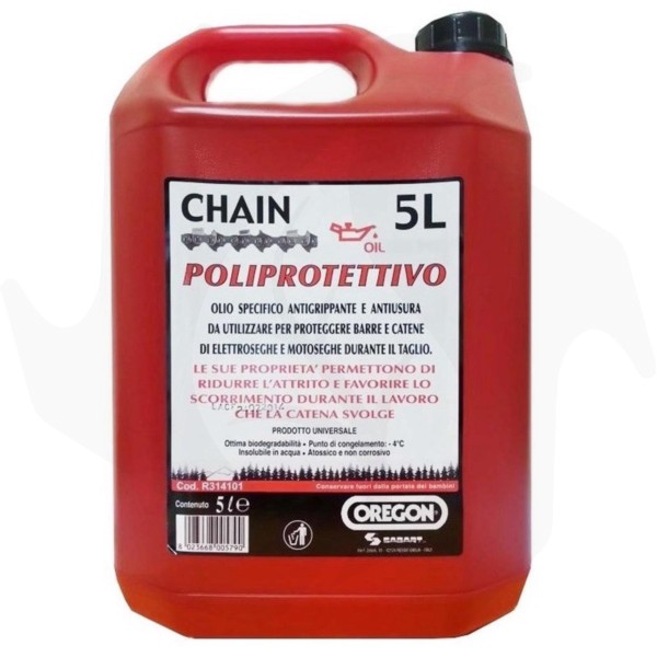 olio per catena poliprotettivo motosega oregon 5 litri 1