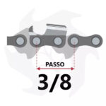 Rotolo di catena motosega passo 3/8 piccolo, 1640 maglie - immagine 2