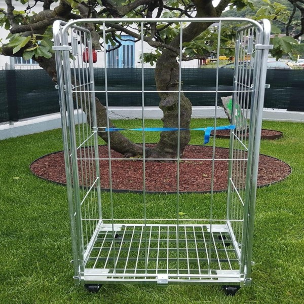 roll container box a 3 sponde per trasporto e stoccaggio merci elettrozincato 4