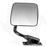 Specchio CPL nero dx vetro bianco PER CABINE FIAT-SAME 230x180mm