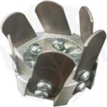 Fresa zappetta testina universale in alluminio per decespugliatore terreno professionale - immagine 6