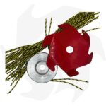 Kit annientatore – decespugliatore PLANTY 62cc + testina Uragano / disco shuriken e spezzoni pretagliati - immagine 3