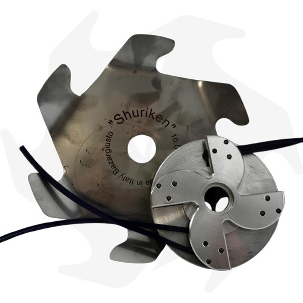 Kit testina Strike + disco antigroviglio Shuriken per decespugliatore (1) Kit testina Strike + disco antigroviglio Shuriken per decespugliatore - immagine 1